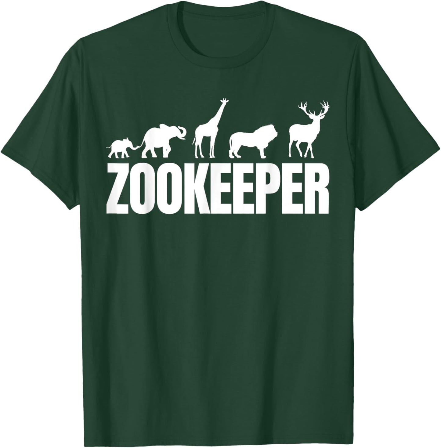 Zookeeper Costume Zoo Keeper Adult Animals Wildlife Safari T-Shirt - T-Shirt | Forest