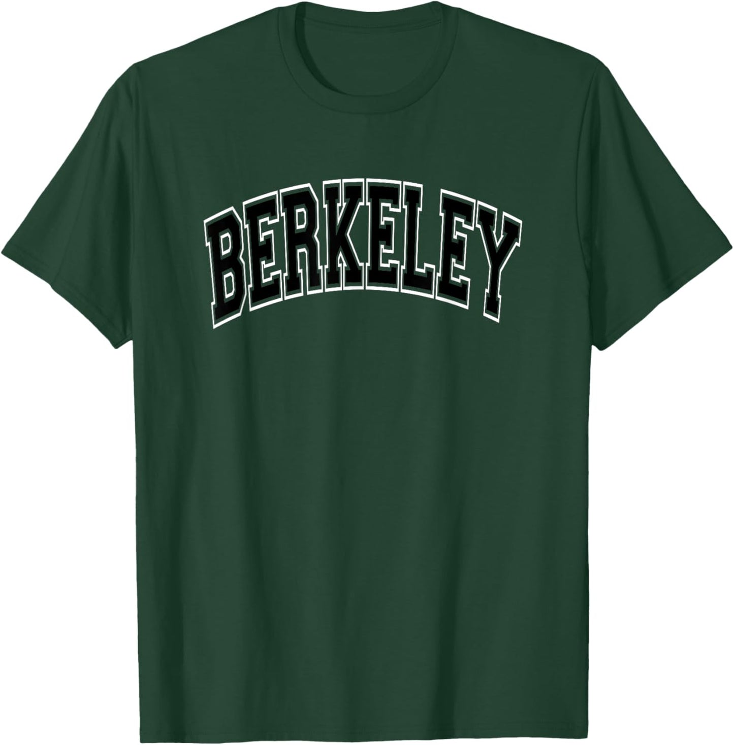 Berkeley Arched Black Text T-Shirt - T-Shirt | Forest