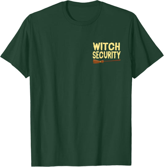 Witch Security Halloween Costume For Couple and Parents T-Shirt - T-Shirt | Forest