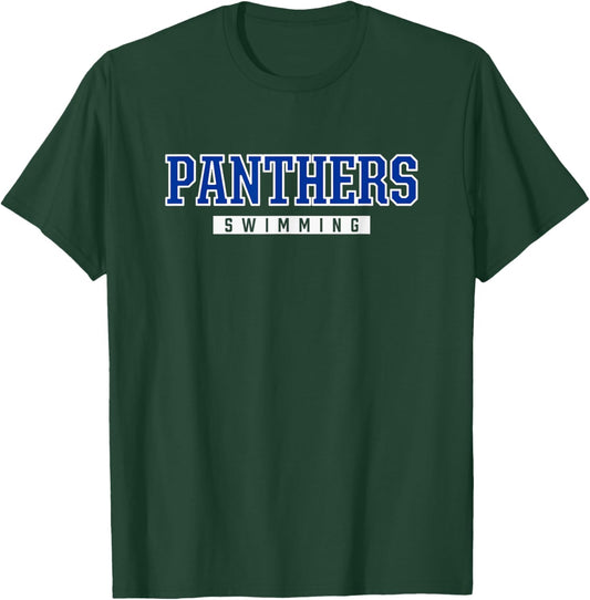 Harrah Panthers Swimming T-Shirt - T-Shirt | Forest