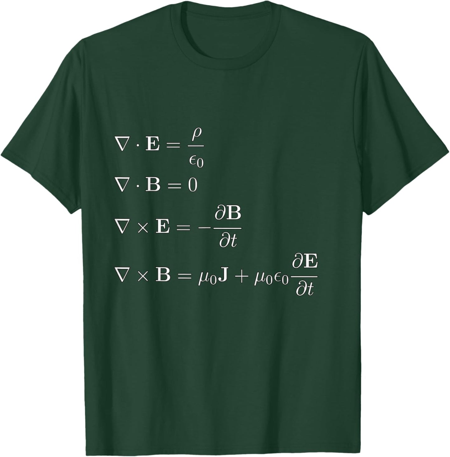 Physics: Maxwell's Equations T-Shirt - T-Shirt | Forest