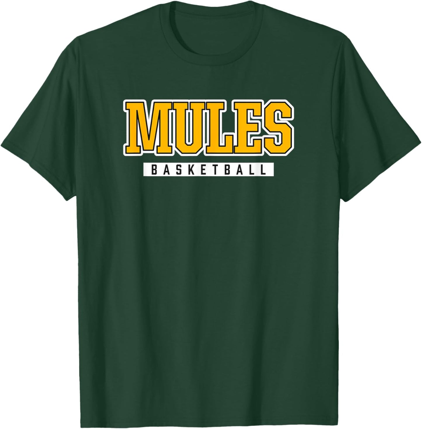 Mules Basketball Lathrop High School T-Shirt - T-Shirt | Forest