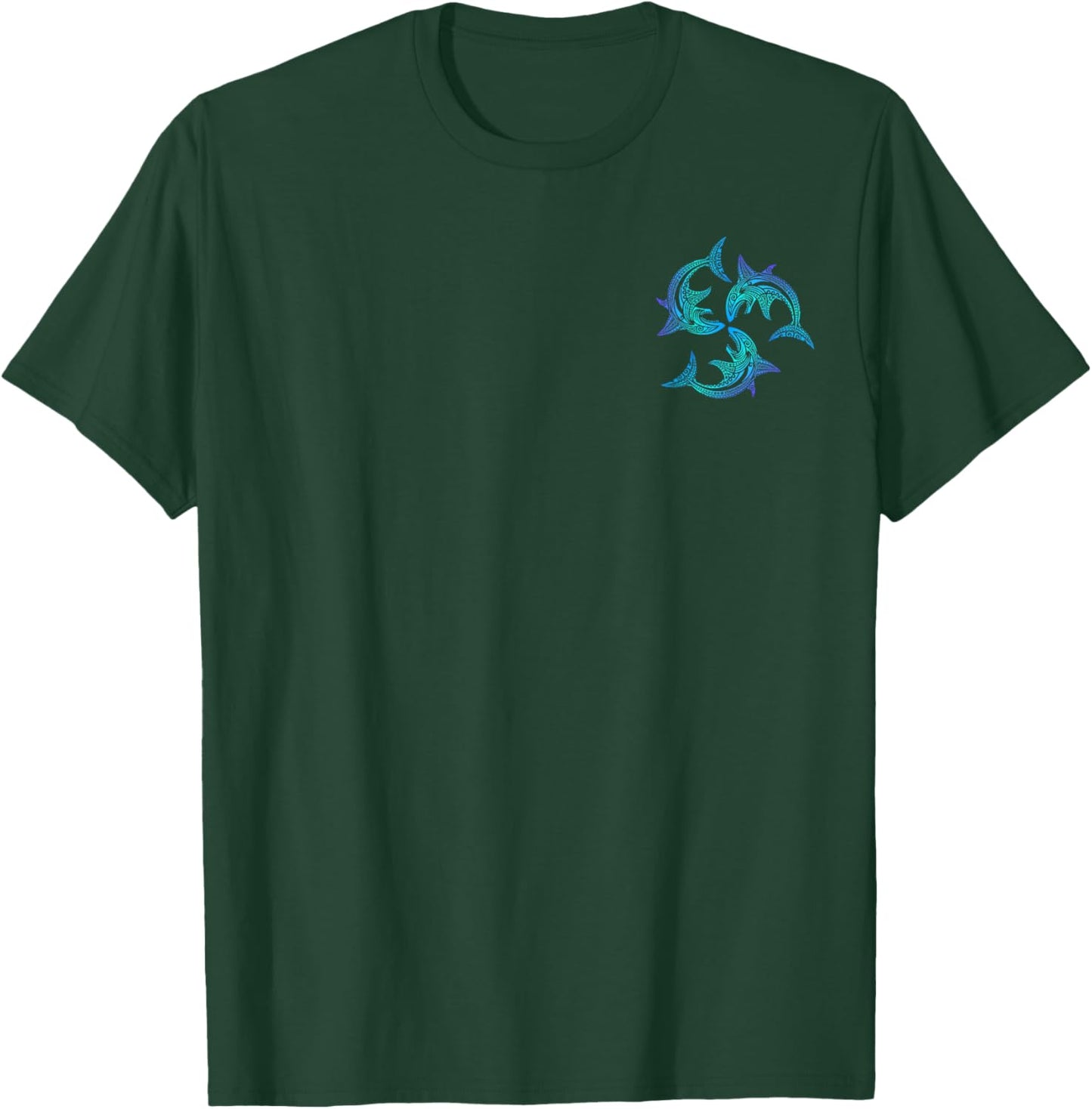 Tribal Hawaiian Maori Sun Sea Shark (2 sided) T-Shirt - T-Shirt | Forest
