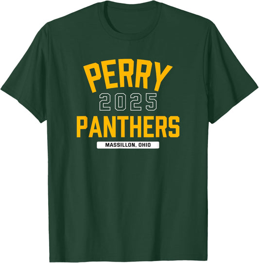 Perry Panthers Massillon, Ohio 2025 T-Shirt - T-Shirt | Forest