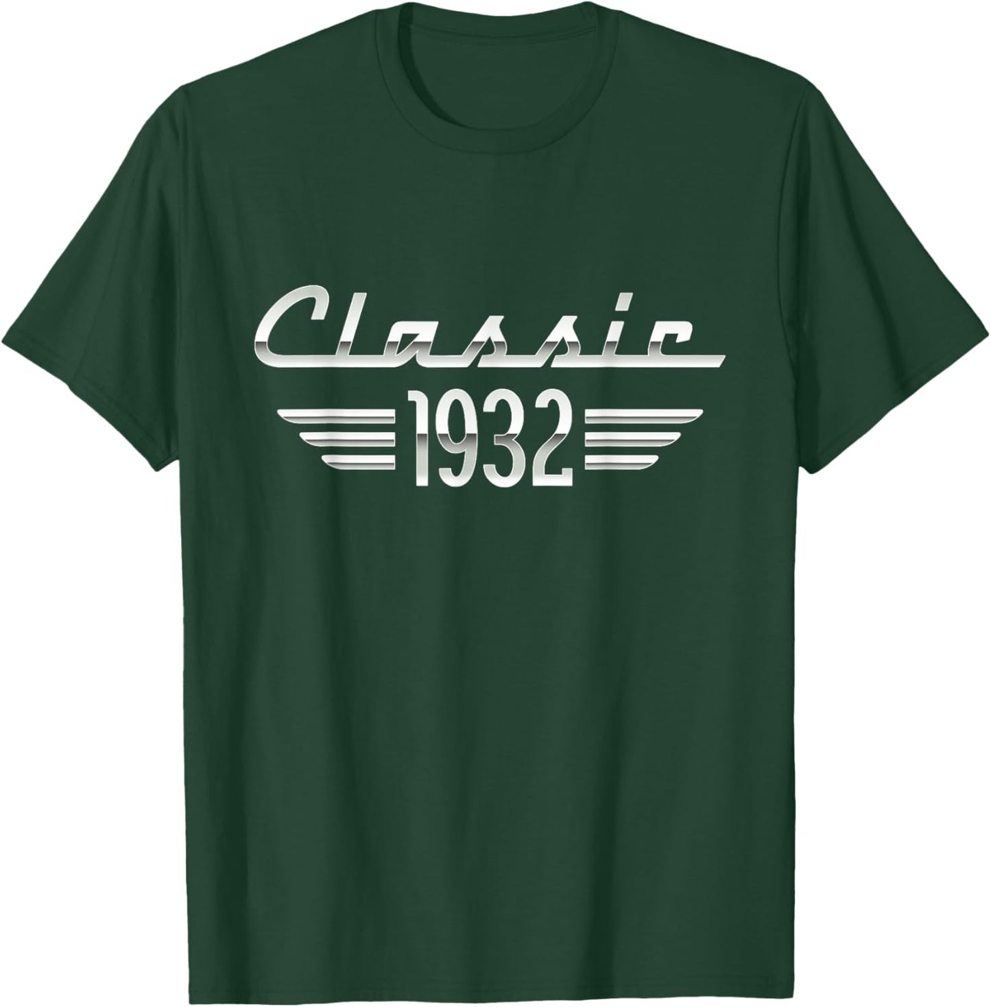 93 Year Old Gifts Classic 1932 93rd Birthday T-Shirt - T-Shirt | Forest