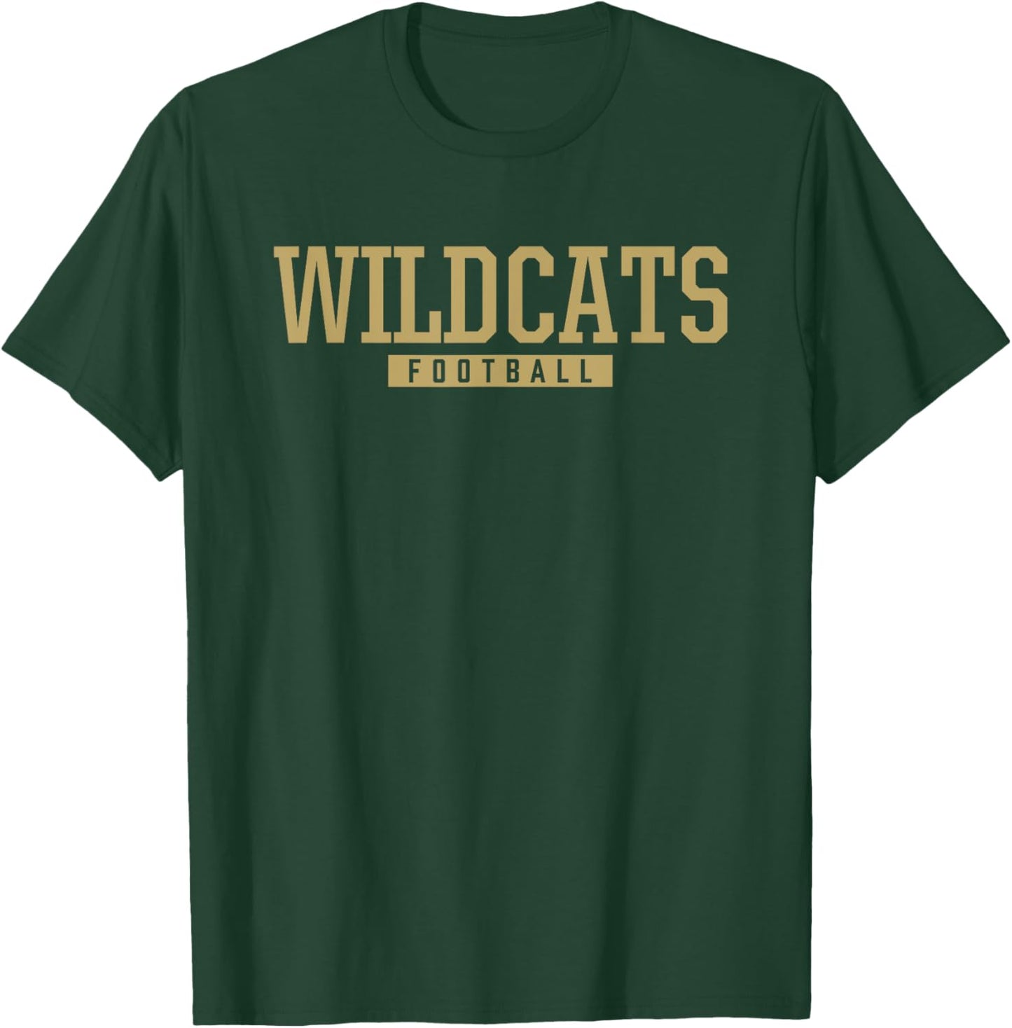 Whitney Wildcats Football HS T-Shirt - T-Shirt | Forest