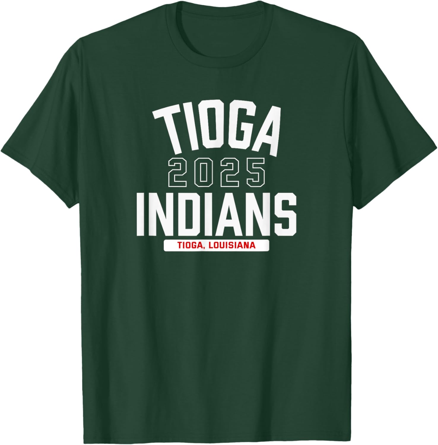 Tioga Indians Tioga, Louisiana 2025 T-Shirt - T-Shirt | Forest