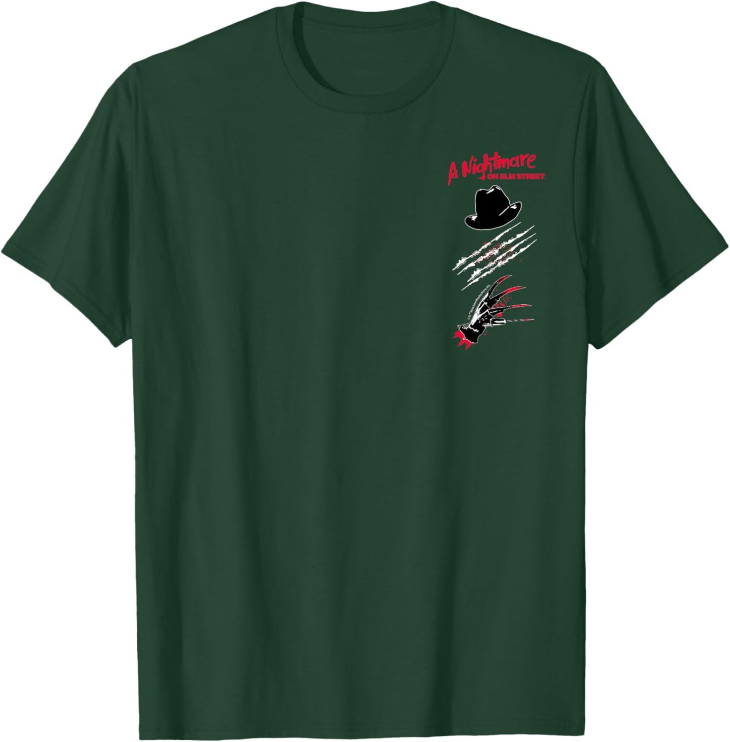Nightmare on Elm Street Films - Freddy Krueger Hat and Glove T-Shirt - T-Shirt | Forest