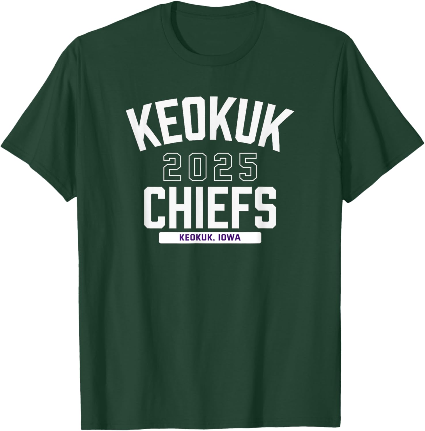 Keokuk Chiefs Keokuk, Iowa 2025 T-Shirt - T-Shirt | Forest