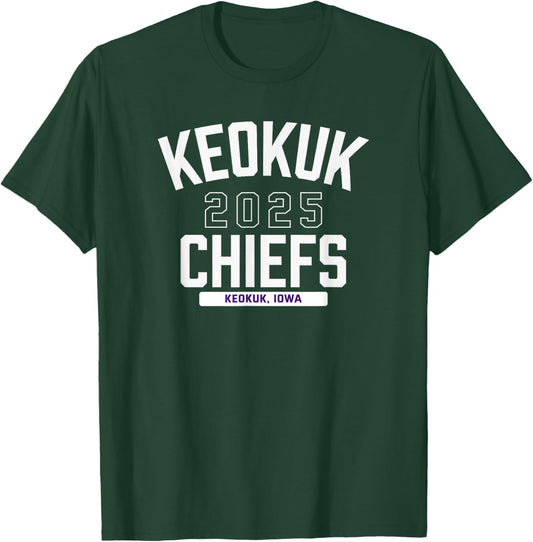 Keokuk Chiefs Keokuk, Iowa 2025 T-Shirt - T-Shirt | Forest