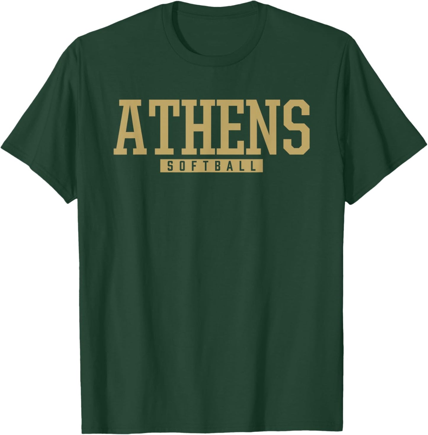 Athens High School Softball T-Shirt - T-Shirt | Forest