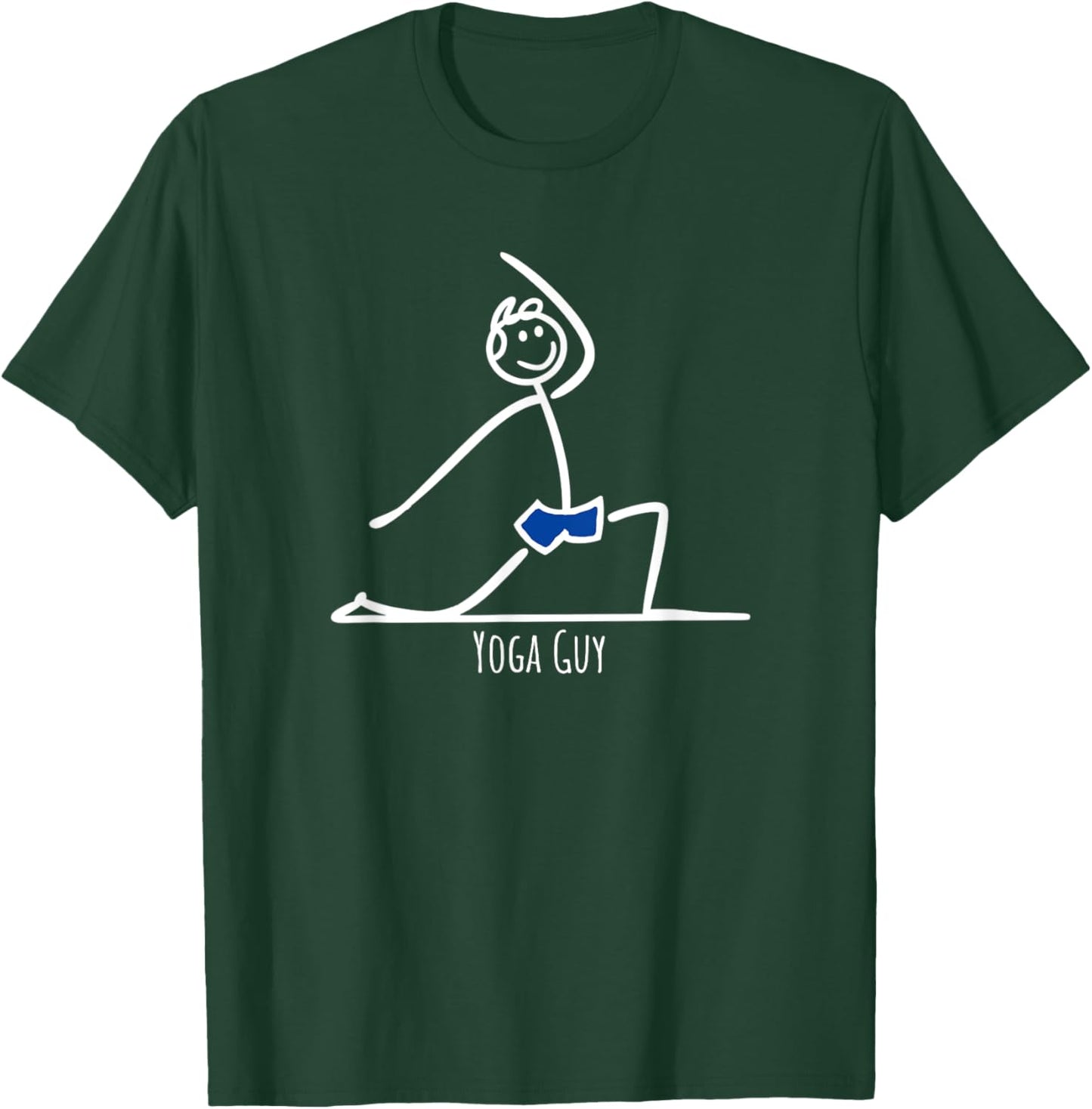 Yoga Guy Namaste meditation clothing Funny Yoga T-Shirt - T-Shirt | Forest