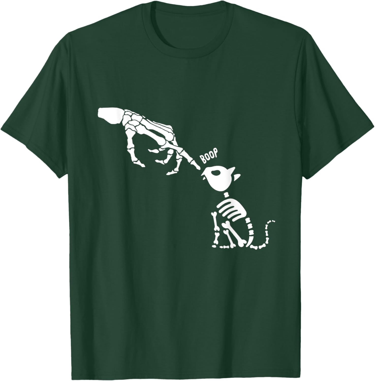 Skeleton Cat Halloween Goth Boop Cat Cute Halloween Women Kids T-Shirt - T-Shirt | Forest