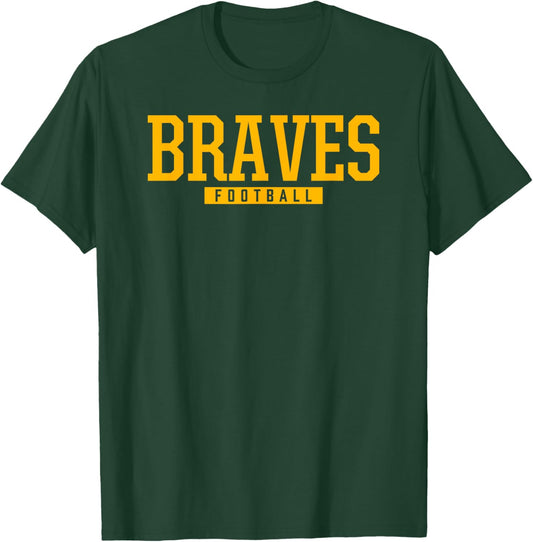 Iroquois Braves Football HS T-Shirt - T-Shirt | Forest