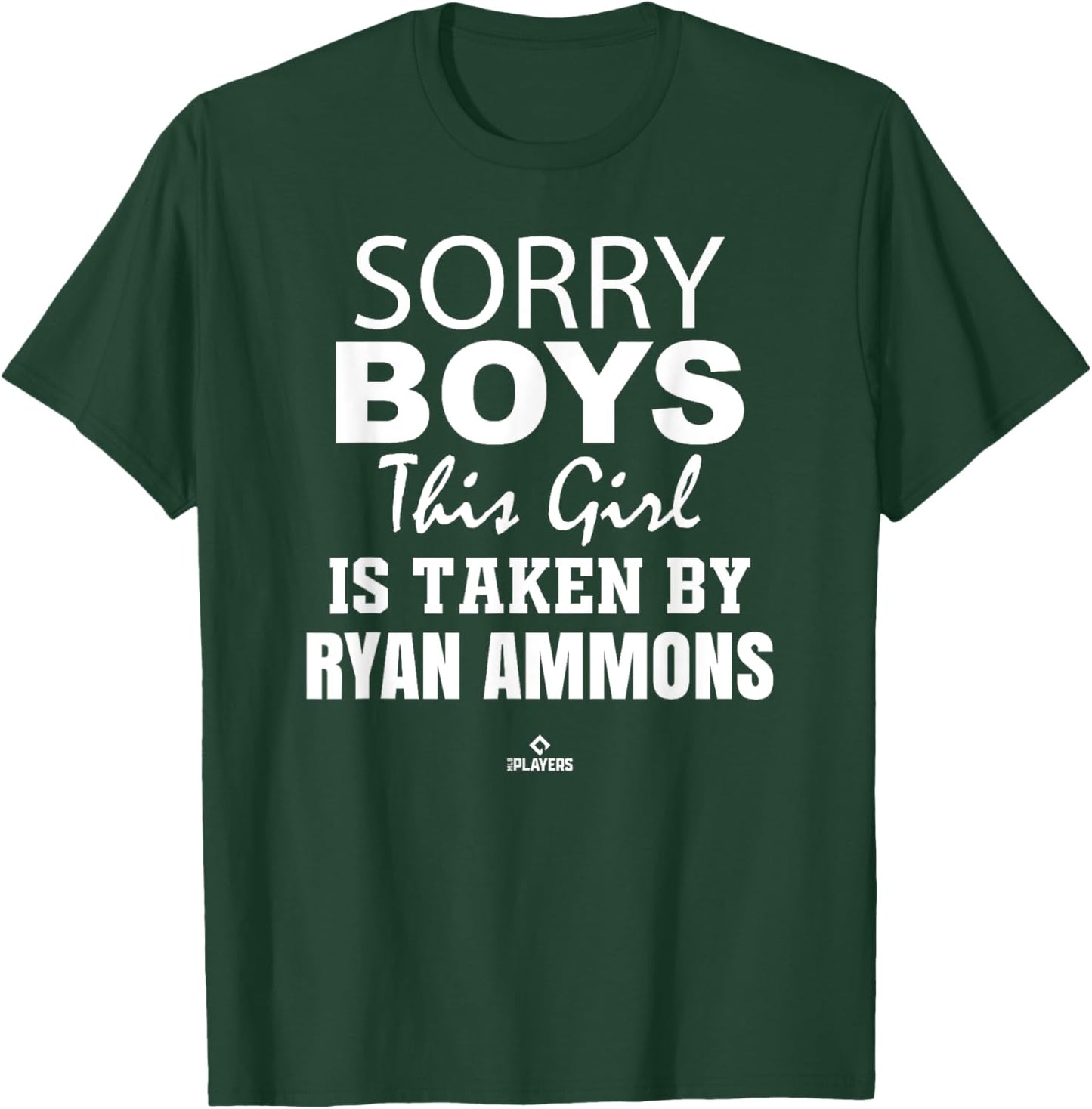 This Girl is Taken By Ryan Ammons Prospect Baseball Fan Gear T-Shirt - T-Shirt | Forest