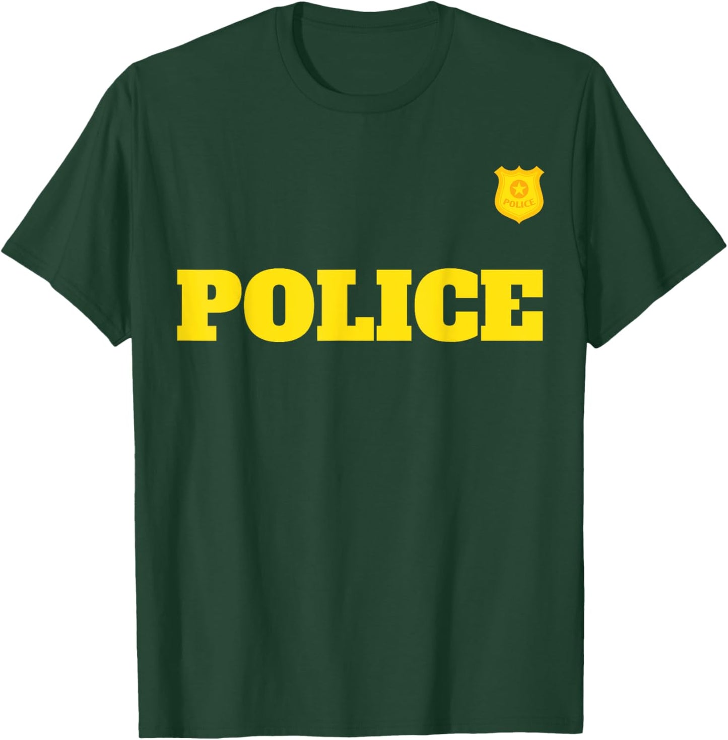 Halloween Policeman Costume Halloween Police Officer Costume T-Shirt - T-Shirt | Forest