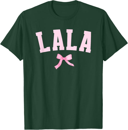 Best Lala Grandma For Mother's Day Black -Adults Small Classic Short Sleeve Appreciation T-Shirt - T-Shirt | Forest