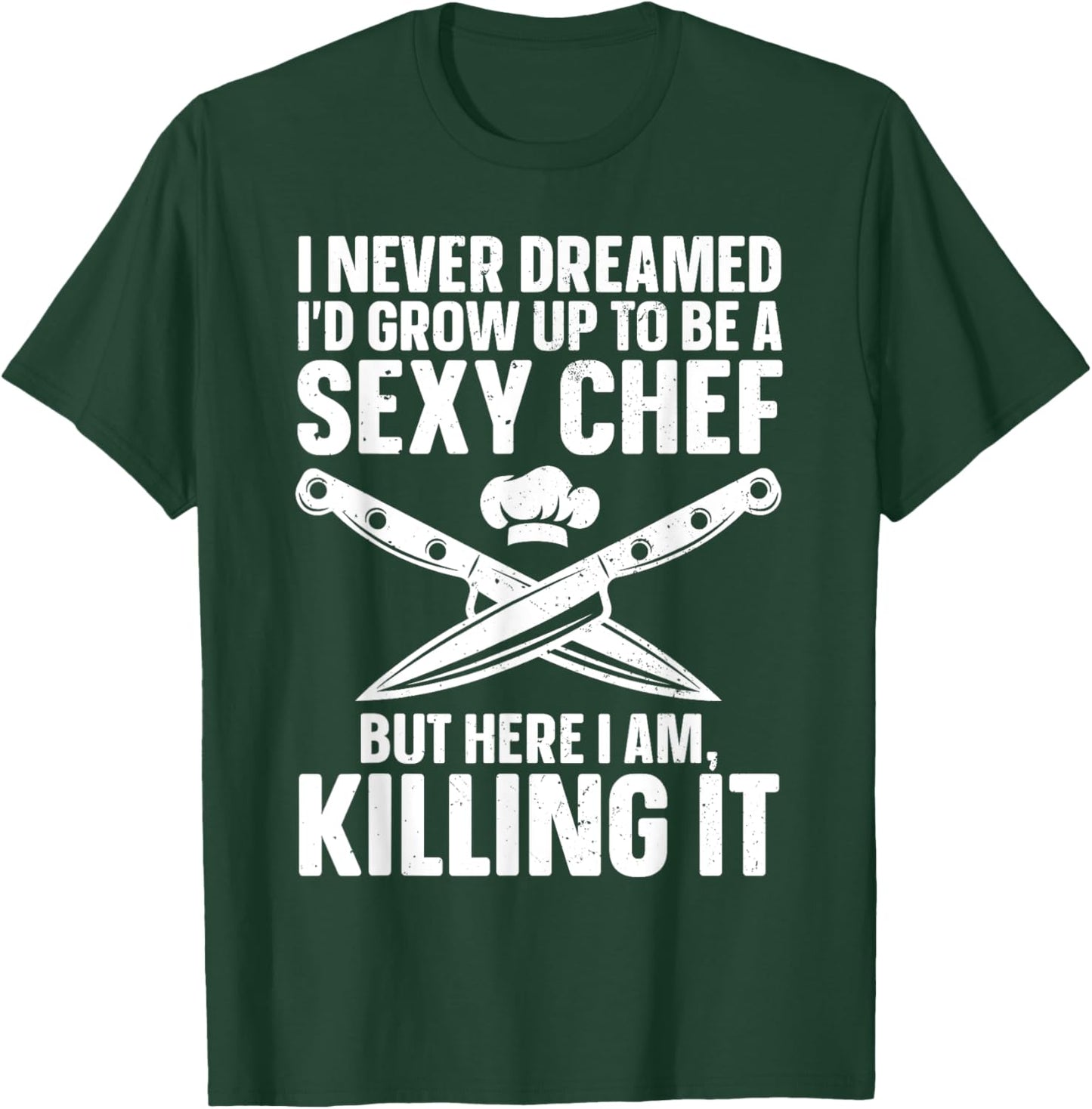Funny Chef Design Women Cooking Culinary Cook Chef T-Shirt - T-Shirt | Forest