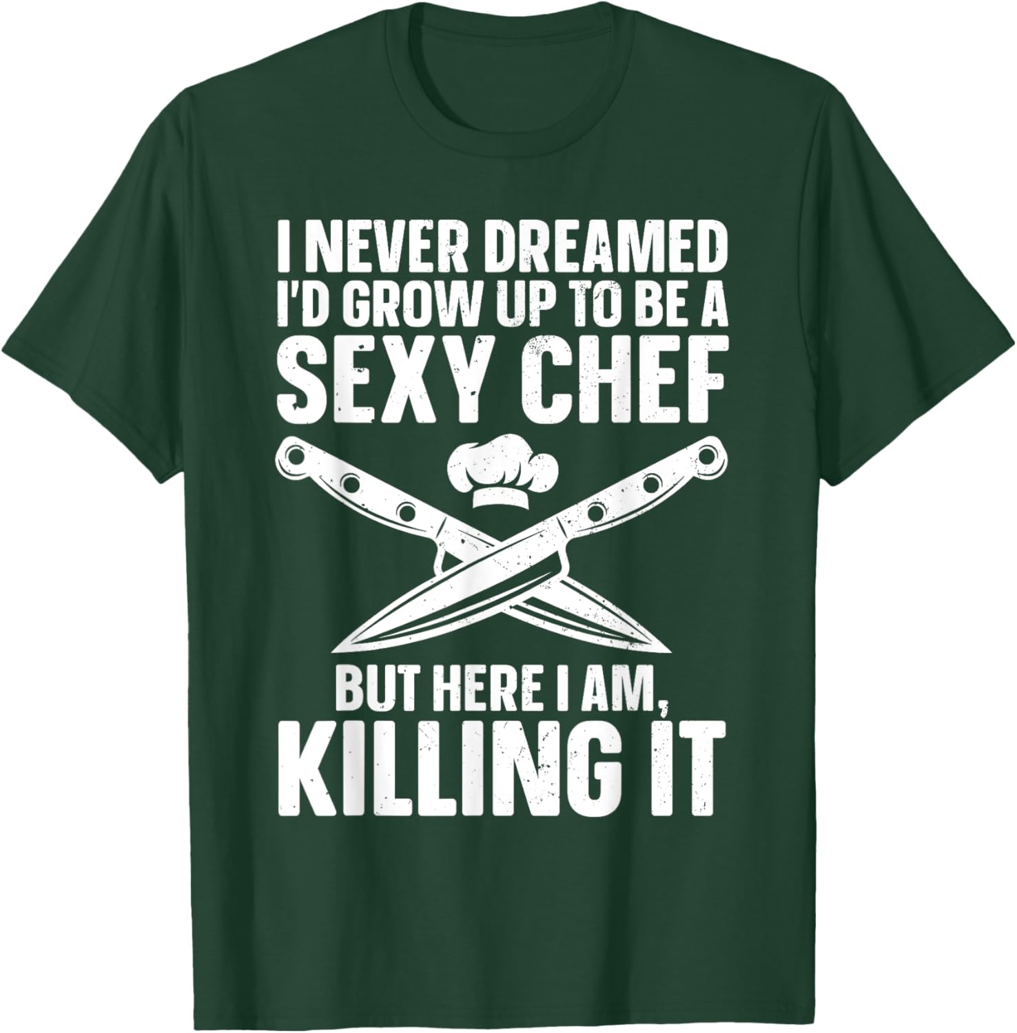 Funny Chef Design Women Cooking Culinary Cook Chef T-Shirt - T-Shirt | Forest