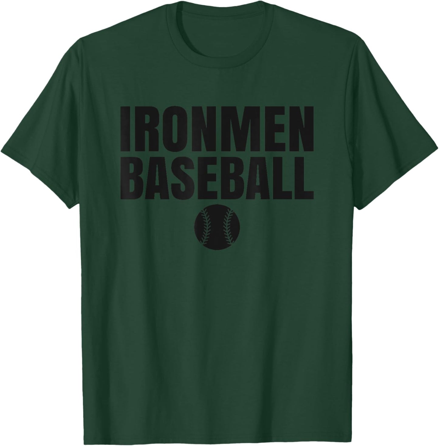 Normal Community Ironmen Baseball T-Shirt - T-Shirt | Forest
