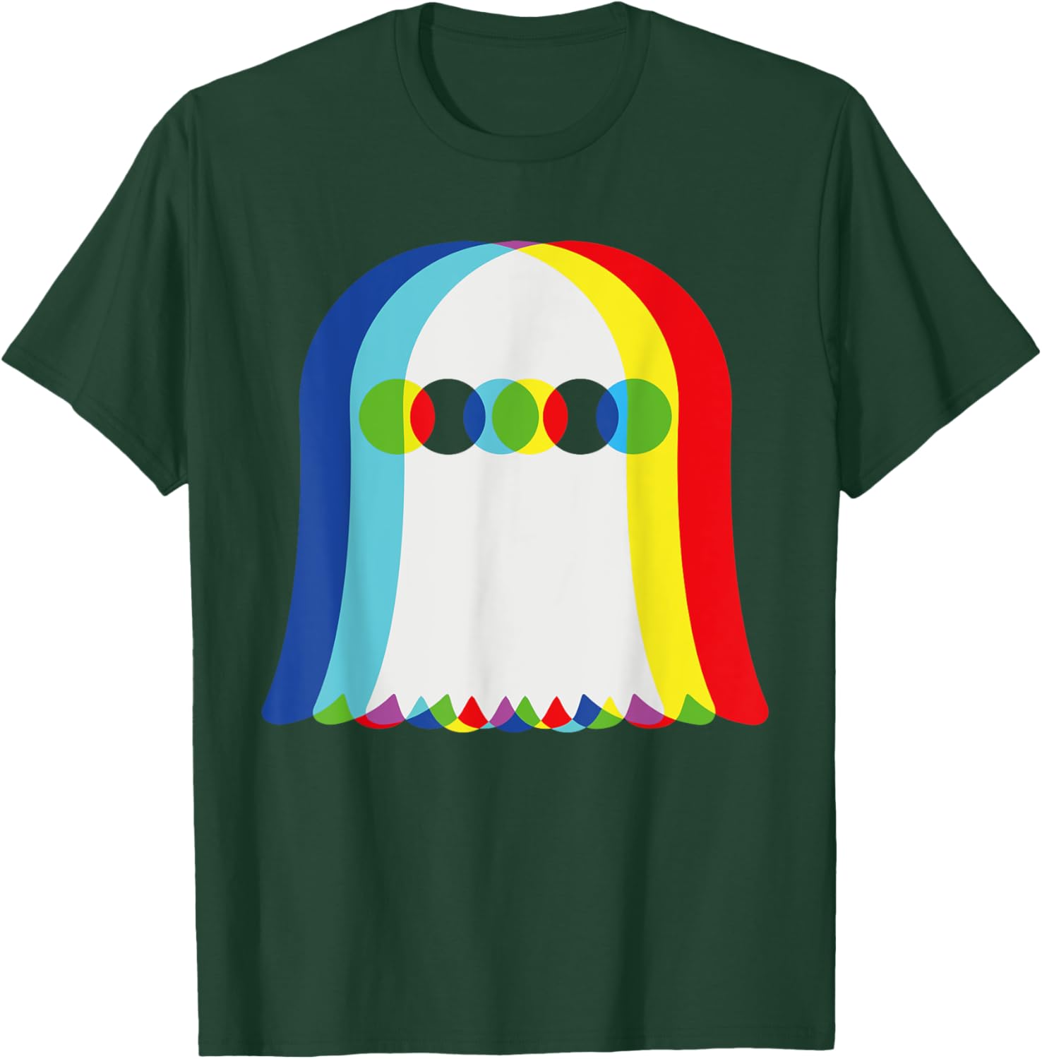 Ghost Trippy Vaporwave, Halloween Psychedelic T-Shirt - T-Shirt | Forest