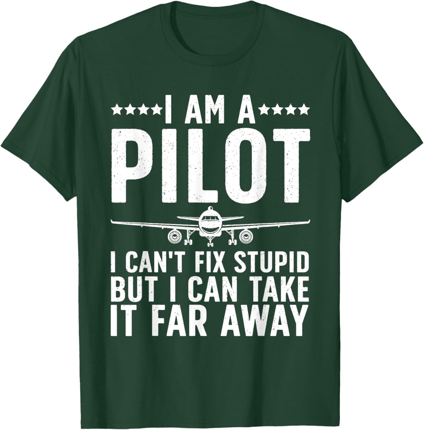 Funny Pilot Design Women Aviation Airplane Pilot T-Shirt - T-Shirt | Forest