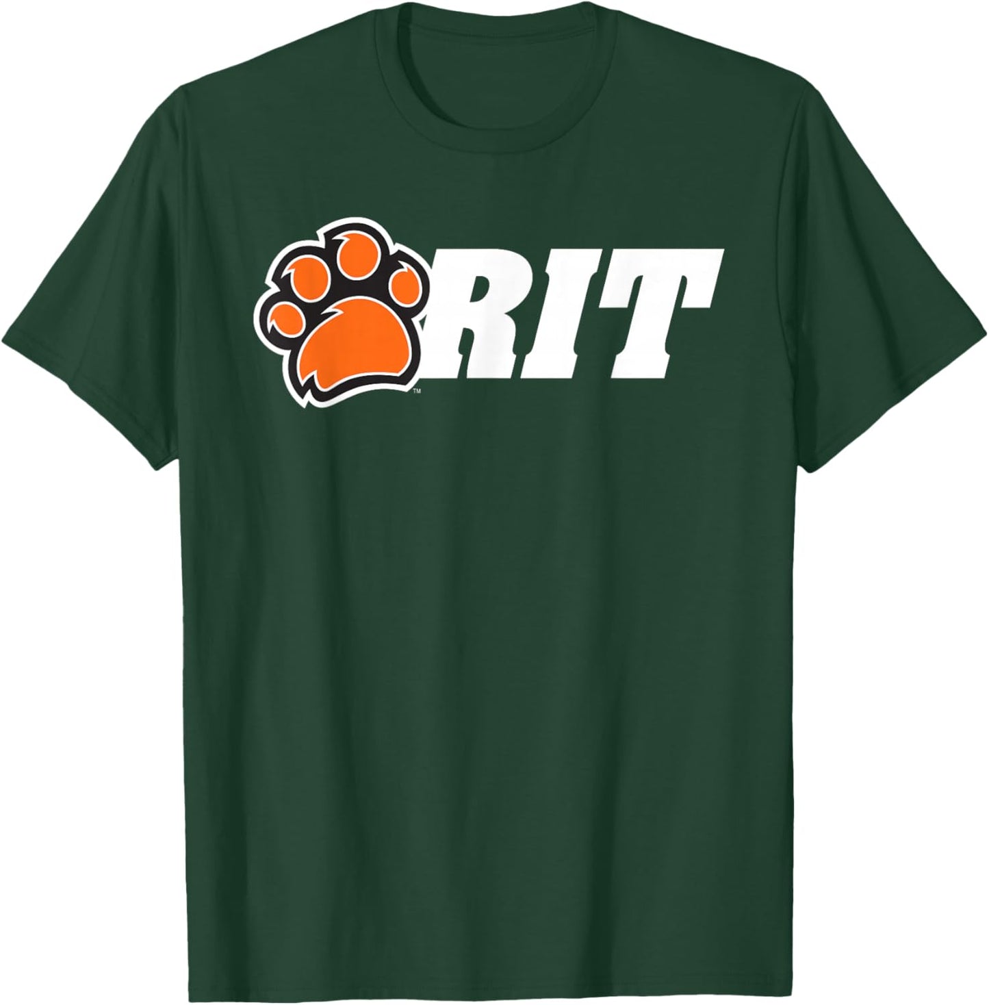 Rochester Institute of Technology RIT Paw Logo T-Shirt - T-Shirt | Forest