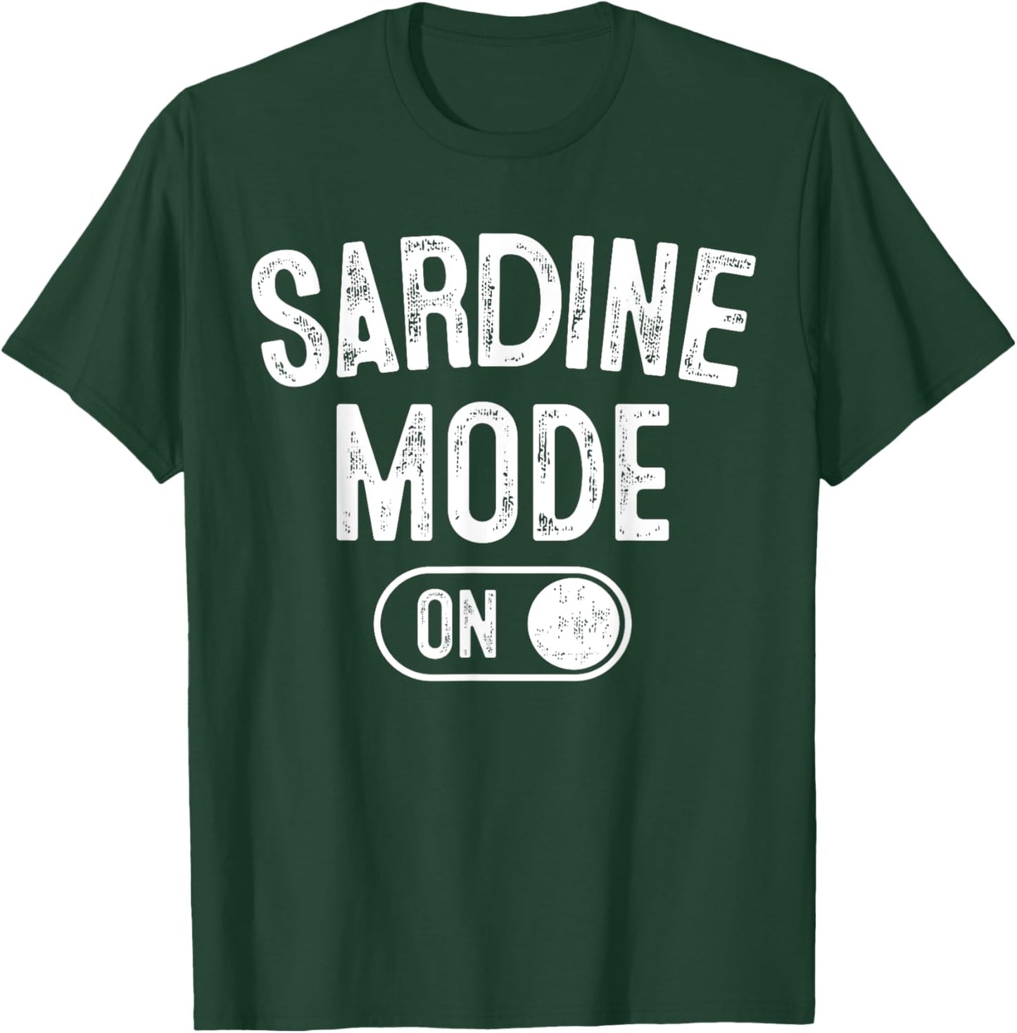 Sardine Mode On Costume Funny Sea Animal Gift Marine Fishing T-Shirt - T-Shirt | Forest