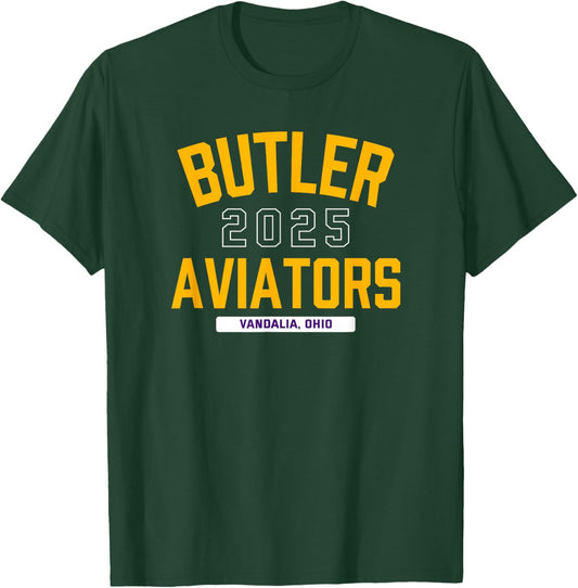 Butler Aviators Vandalia, Ohio 2025 T-Shirt - T-Shirt | Forest