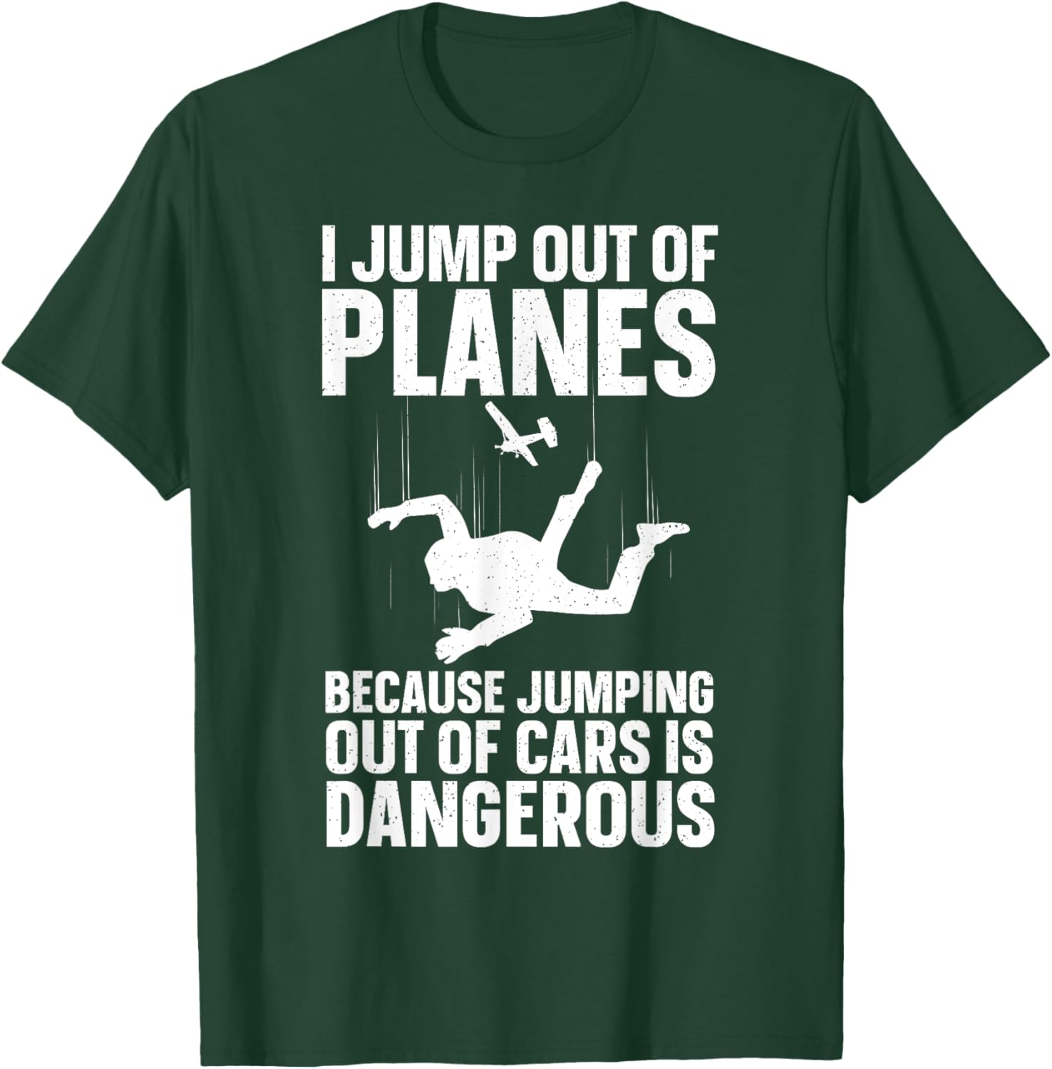 Funny Skydiving Design Women Skydive Lover Skydivers T-Shirt - T-Shirt | Forest