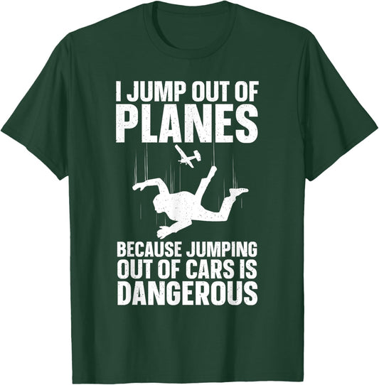 Funny Skydiving Design Women Skydive Lover Skydivers T-Shirt - T-Shirt | Forest