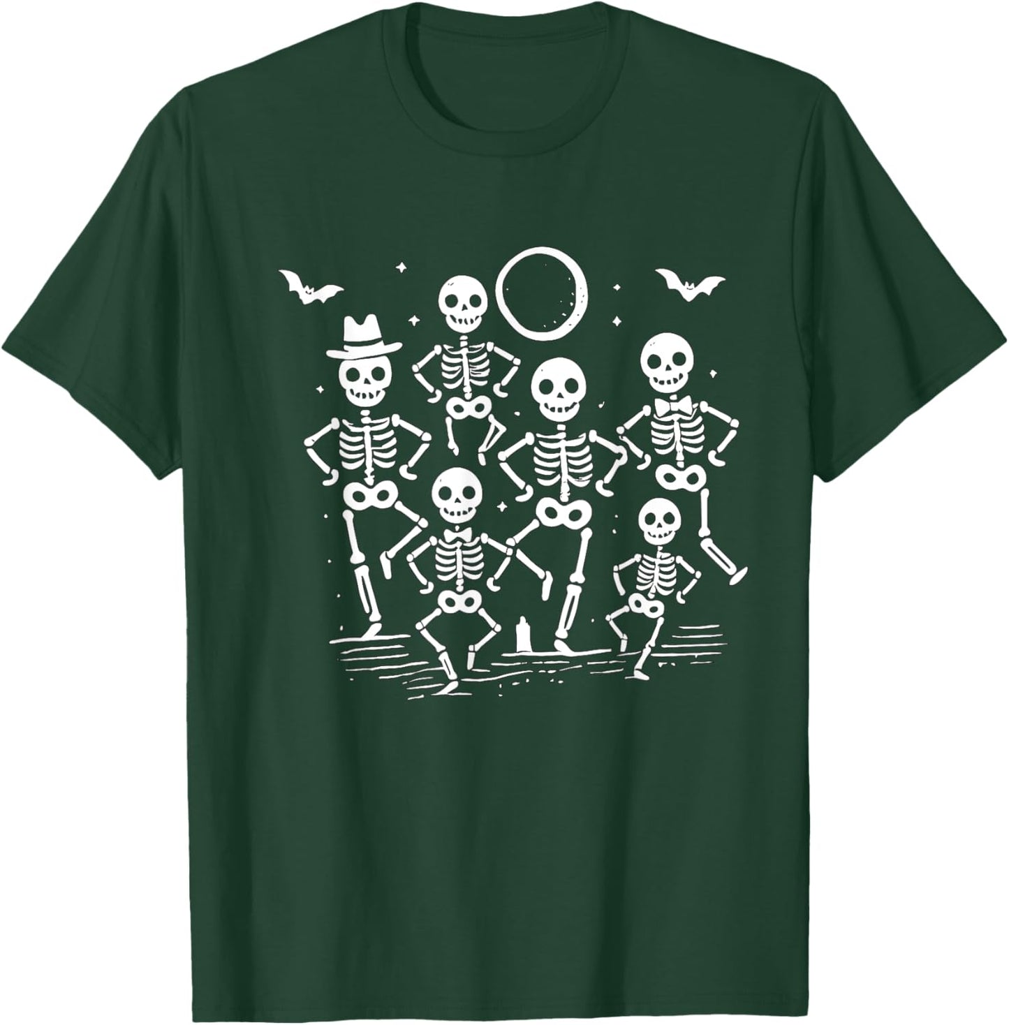 Halloween Dancing Skeletons T-Shirt - T-Shirt | Forest