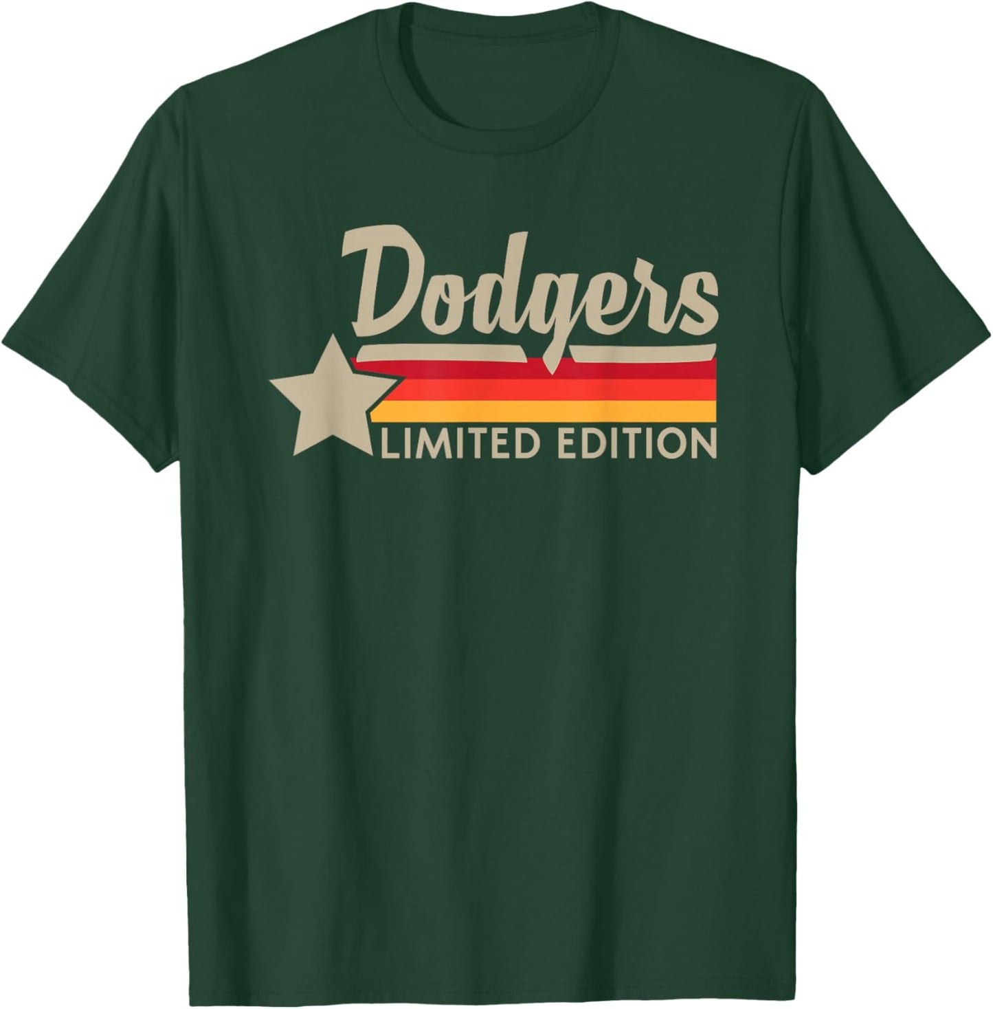 Vintage Dodgers Name Throwback Retro Men Women T-Shirt - T-Shirt | Forest