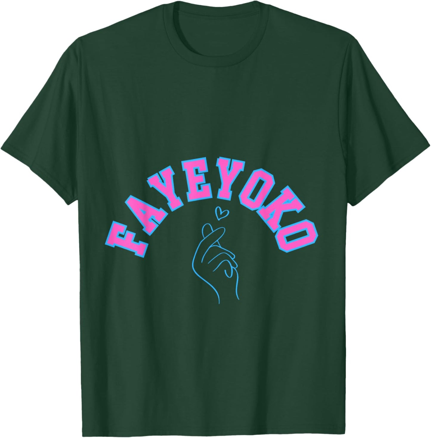 FayeYoko GL Series Finger Heart T-Shirt - T-Shirt | Forest