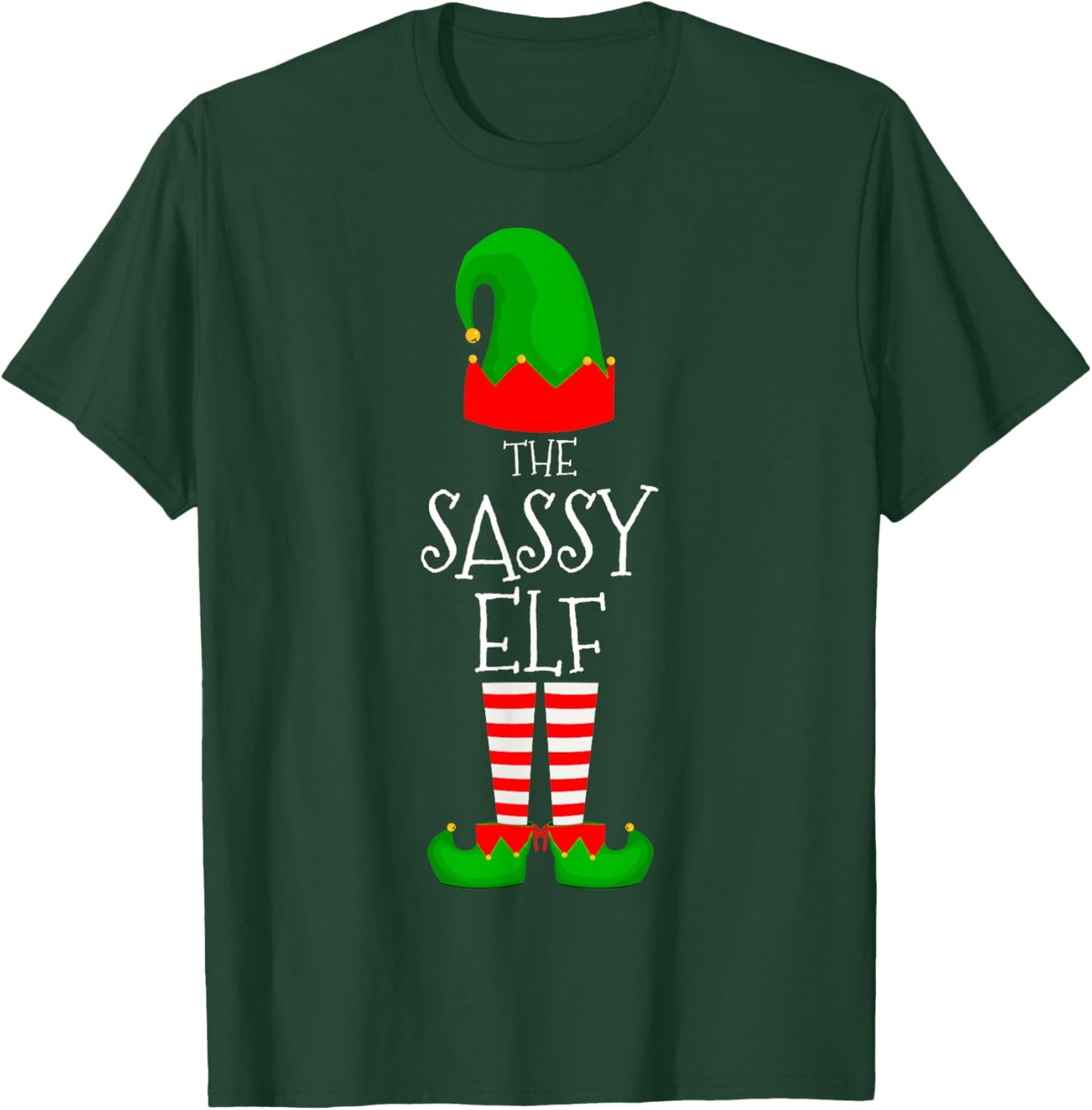 Sassy Elf Family Matching Group Christmas Sassies Elves T-Shirt - T-Shirt | Forest