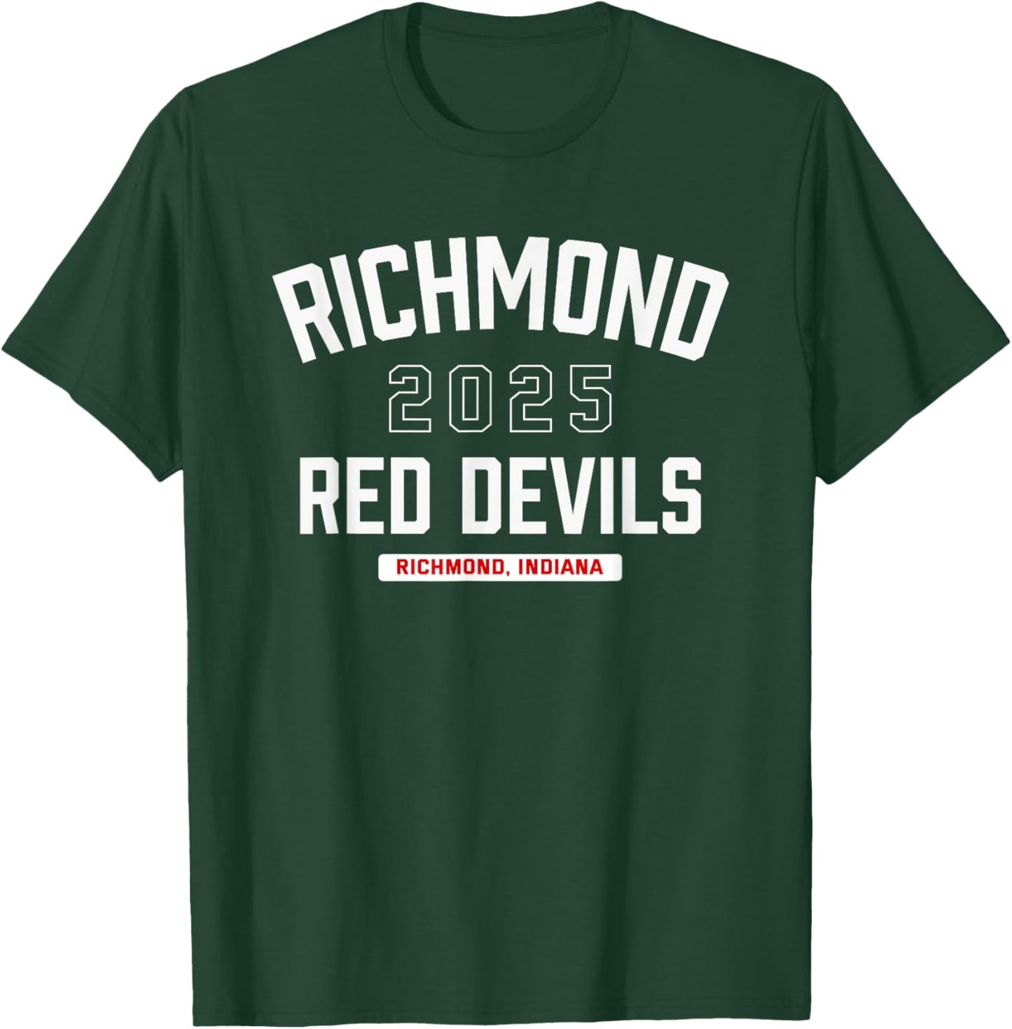 Richmond Red Devils Richmond, Indiana 2025 T-Shirt - T-Shirt | Forest