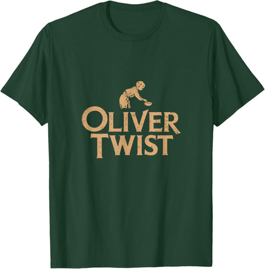 Oliver Classic Novel Vintage Musical Theatre Broadway T-Shirt - T-Shirt | Forest