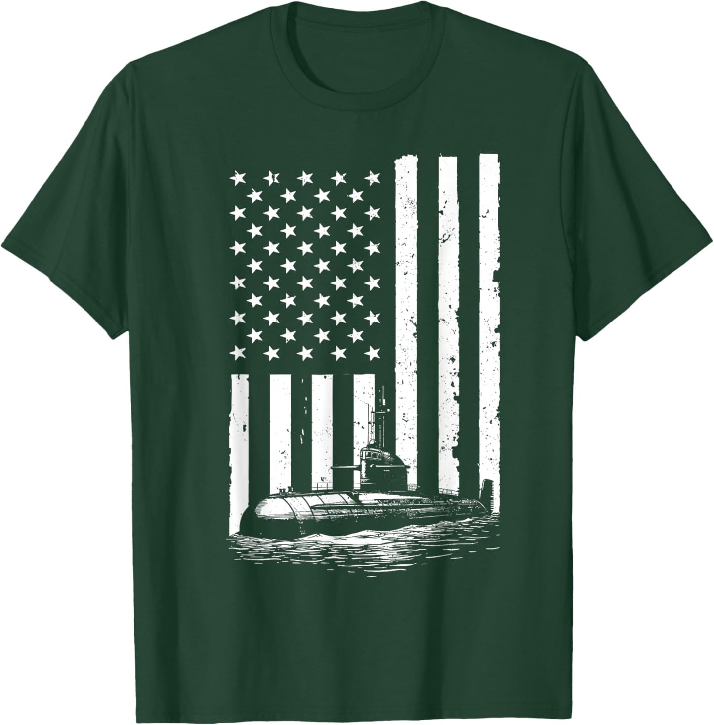 Funny Submarine Design Submariner Submarine Veteran T-Shirt - T-Shirt | Forest