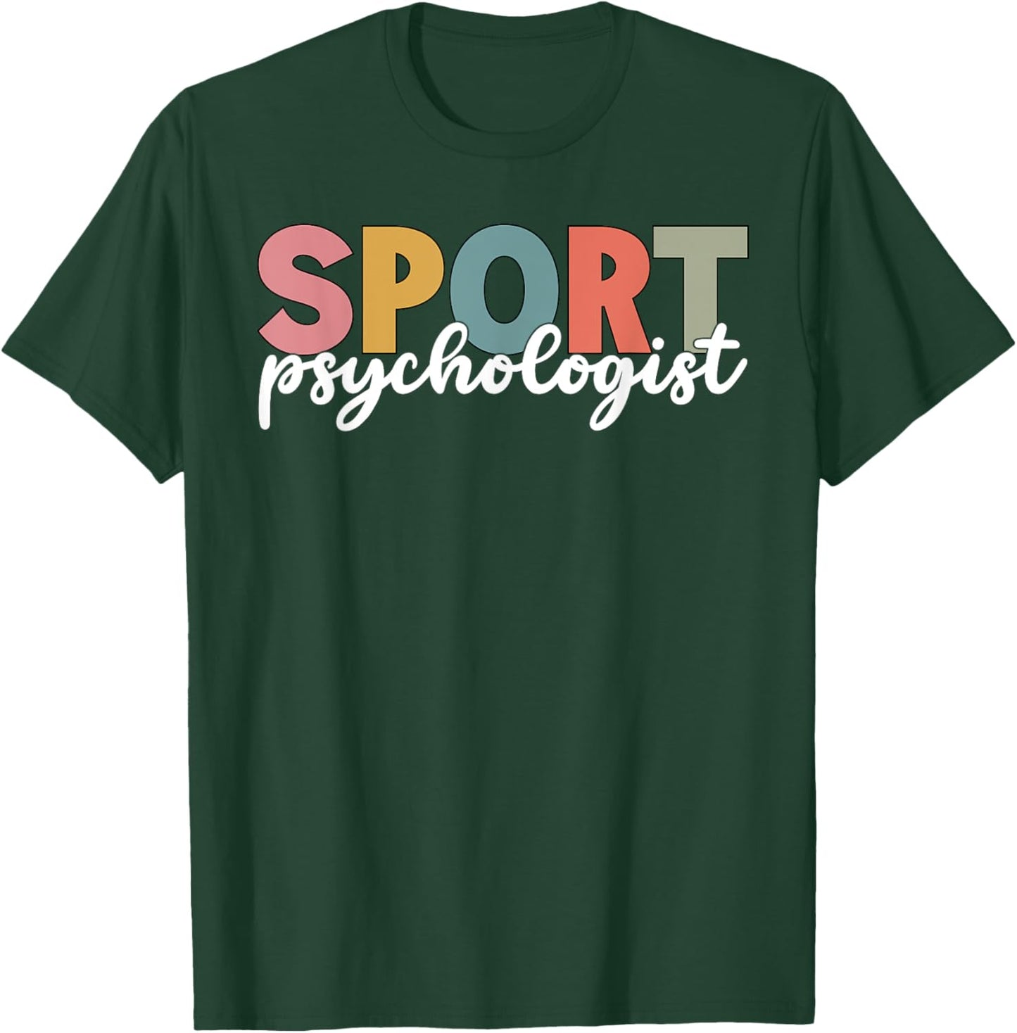 Sport Psychologist Psychology Retro Sport Psychologist T-Shirt - T-Shirt | Forest