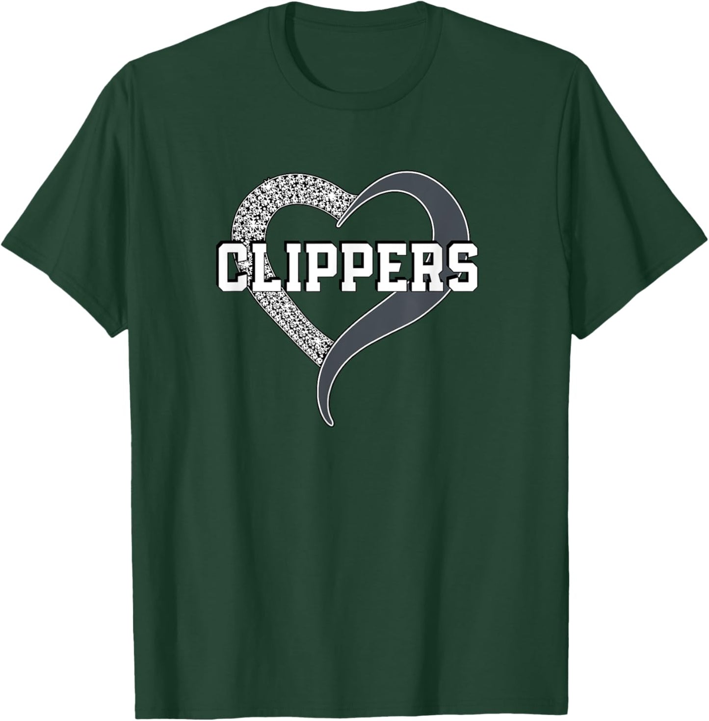 Clippers Clearview Diamond Heart HS T-Shirt - T-Shirt | Forest