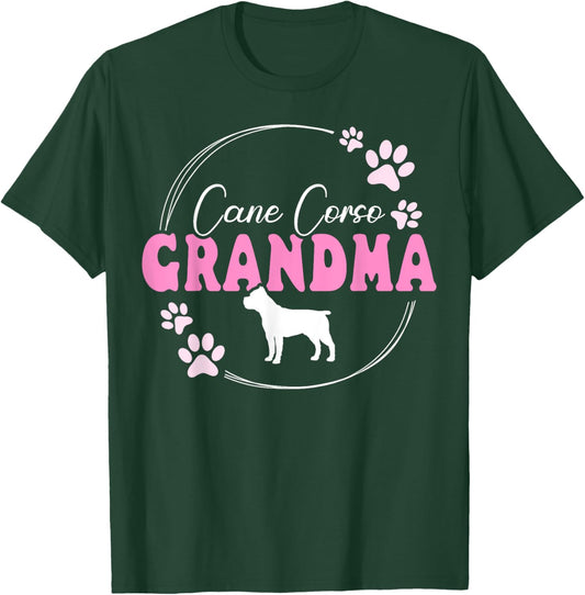 Cute Cane Corso Grandma T-Shirt - T-Shirt | Forest