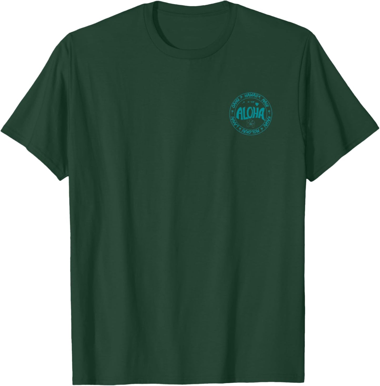 Aloha Hawaii, Oahu, Maui, Kauai, Molokai, and Lanai T-Shirt - T-Shirt | Forest
