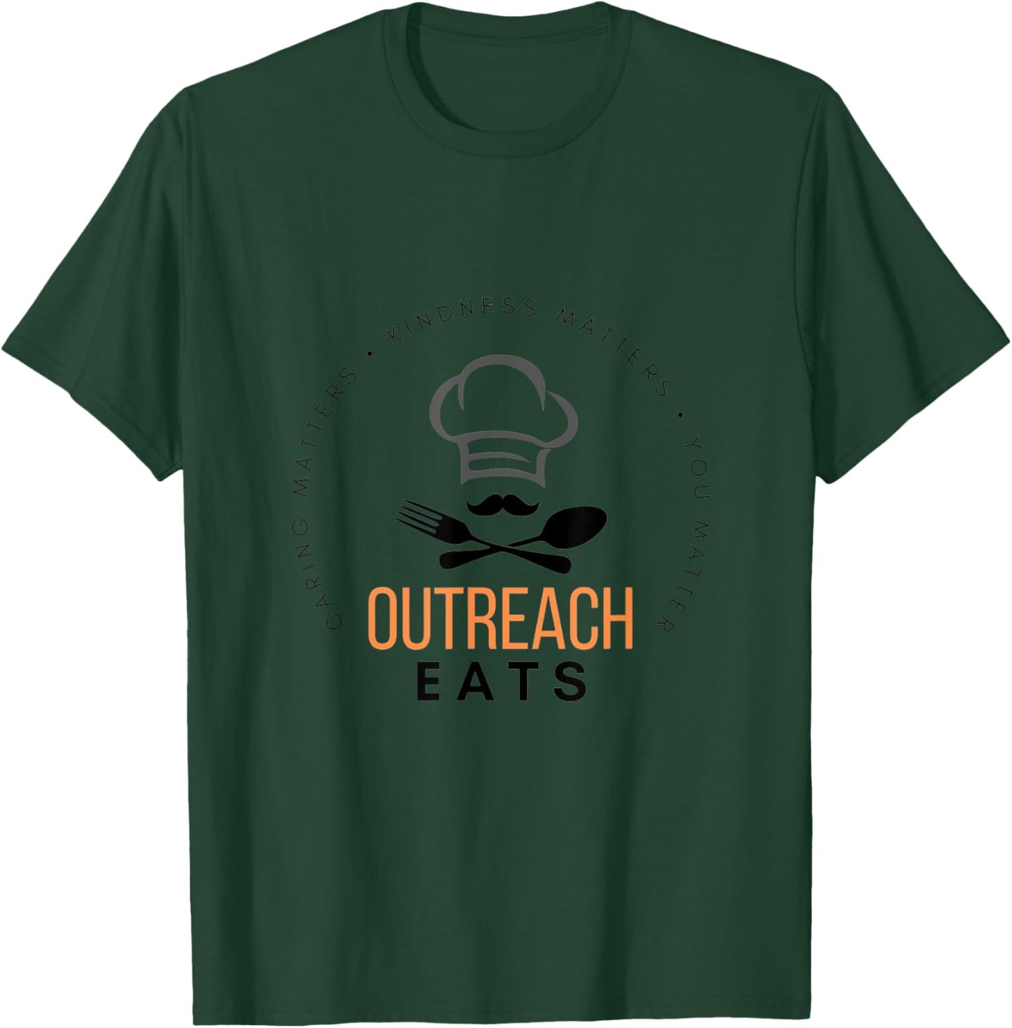 Outreach Eats T-Shirt - T-Shirt | Forest