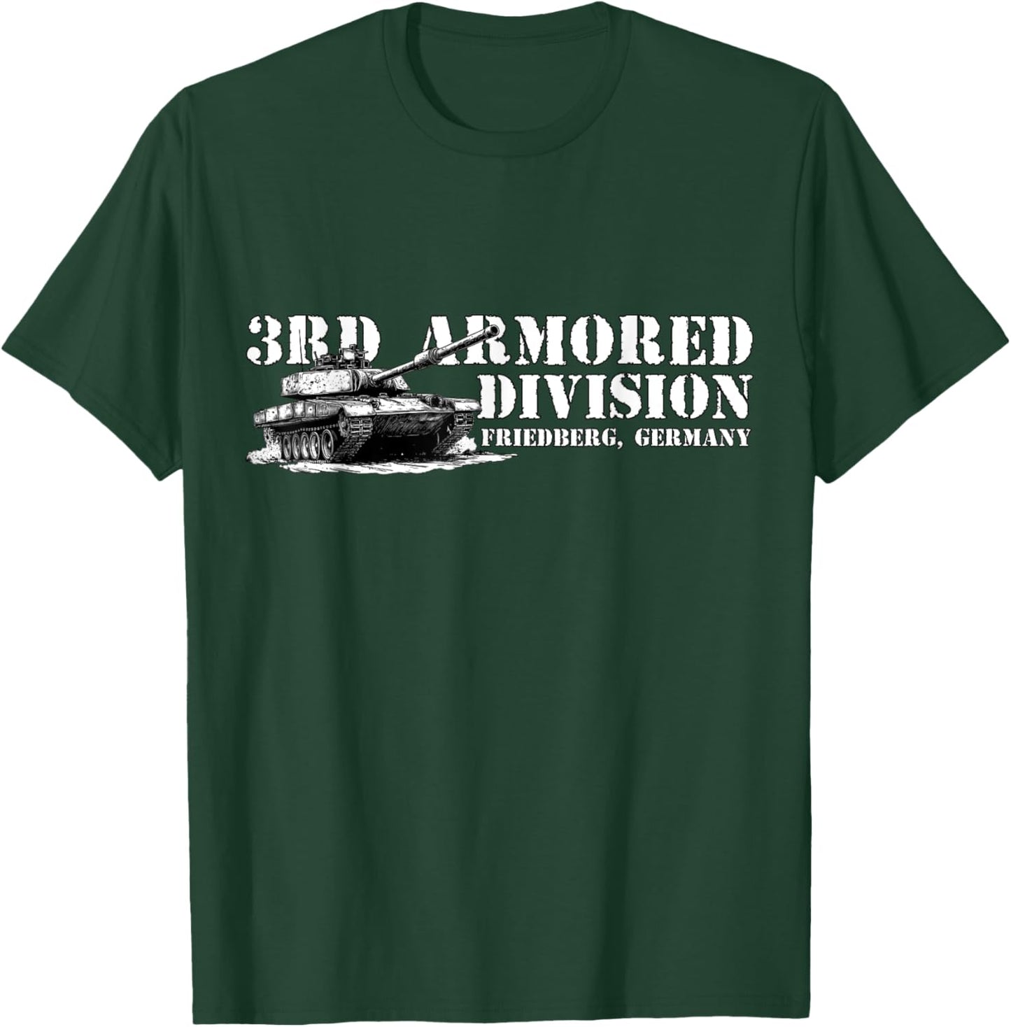 3d Armored Division Spearhead 3rd Armored Division Spearhead Friedberg Germany Retro Adults Kids Black Short Sleeve T-Shirt - T-Shirt | Forest