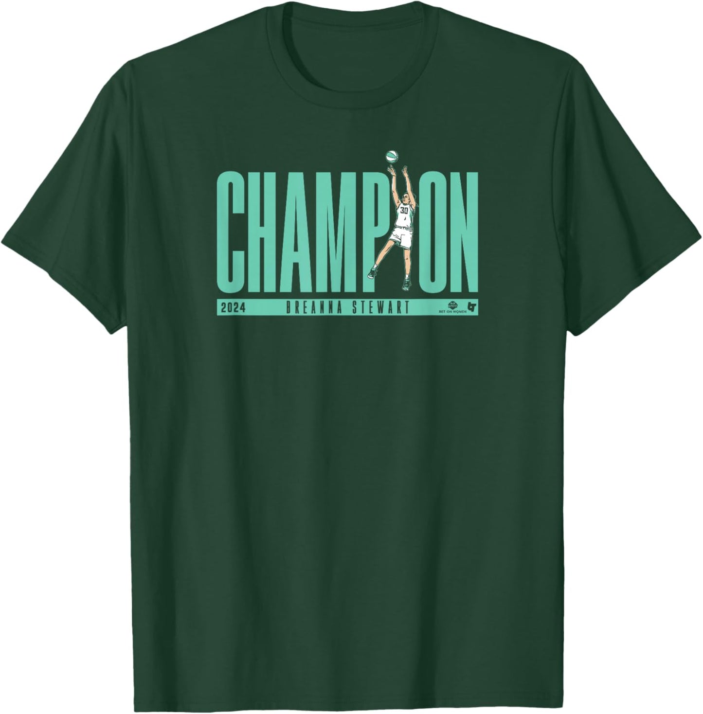 Breanna Stewart Champion - New York Basketball T-Shirt - T-Shirt | Forest