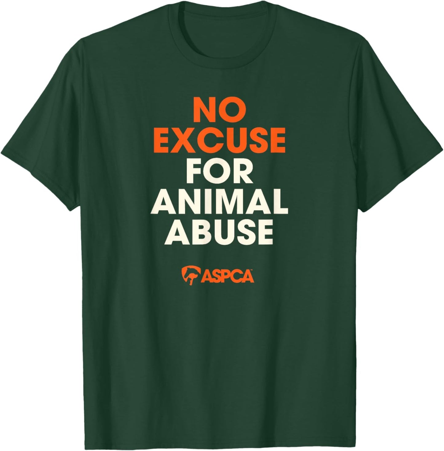 No Excuse for Animal Abuse T-Shirt - T-Shirt | Forest