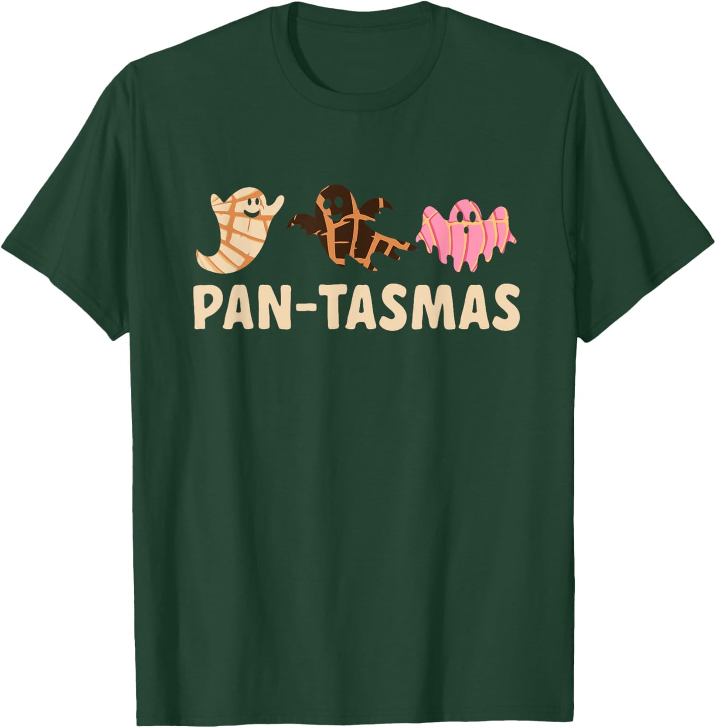 Pantasmas Spooky Conchas Mexican Ghost Halloween T-Shirt - T-Shirt | Forest