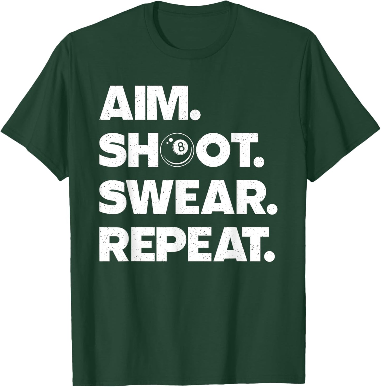 Funny Billiard Art Women Billiard Player Pool Lover T-Shirt - T-Shirt | Forest