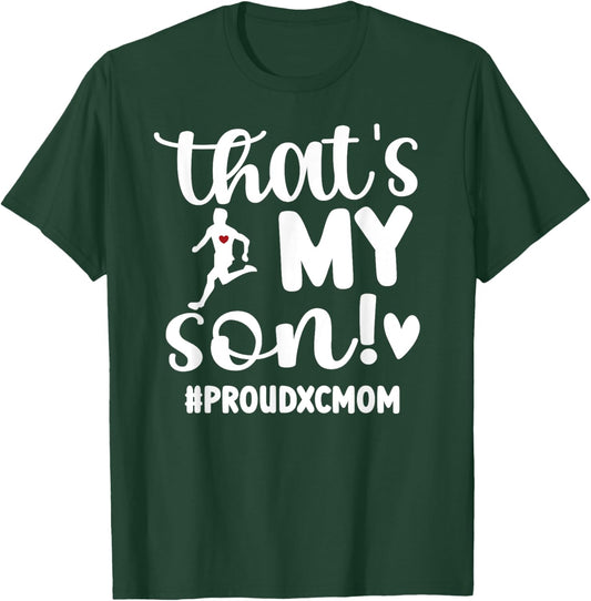 Proud XC Mom Cross Country Mom XC Runner Mother XC Mama T-Shirt - T-Shirt | Forest