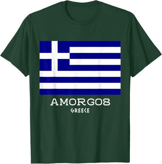 Amorgos Greece Greek Island Hellas Vacation Souvenir Proud T-Shirt - T-Shirt | Forest